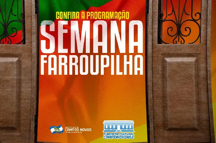 Semana Farroupilha em Campos Novos terá programação especial de 6 a 23 de setembro.
