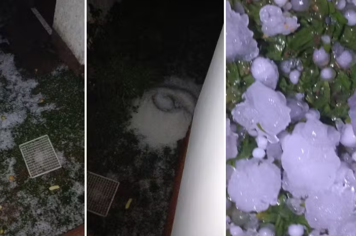 Temporal com granizo causa estragos em diversas cidades de SC; estado segue em alerta vermelho.