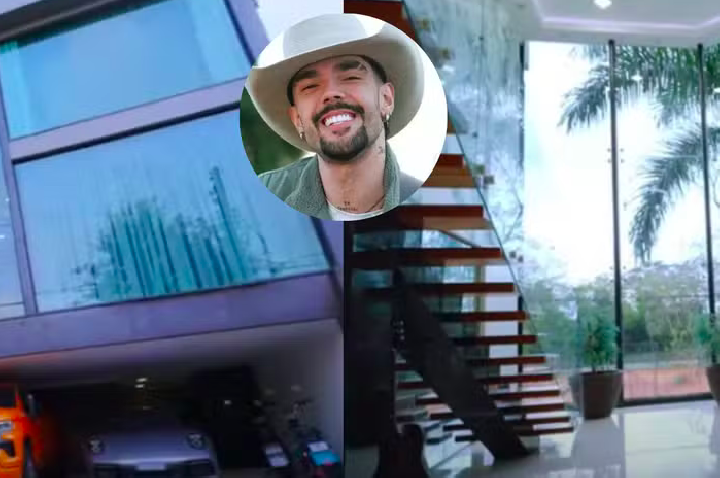TV no banheiro, piscina e escada dos sonhos: Luan Pereira mora em mansão em Londrina, Paraná