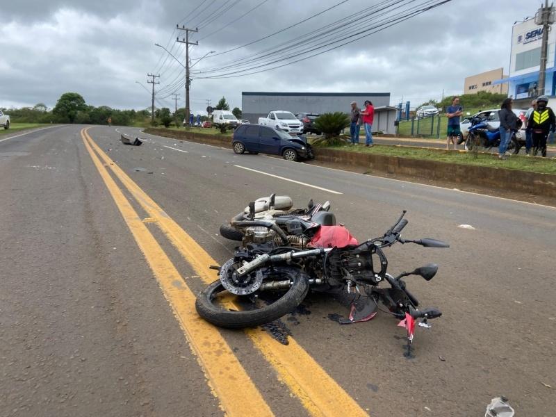 Motorista bêbado é preso após colisão que deixou motociclista ferido