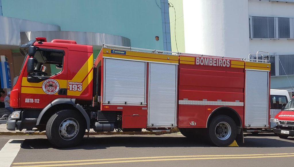 Homem tenta furtar viatura do Corpo de Bombeiros de Joaçaba