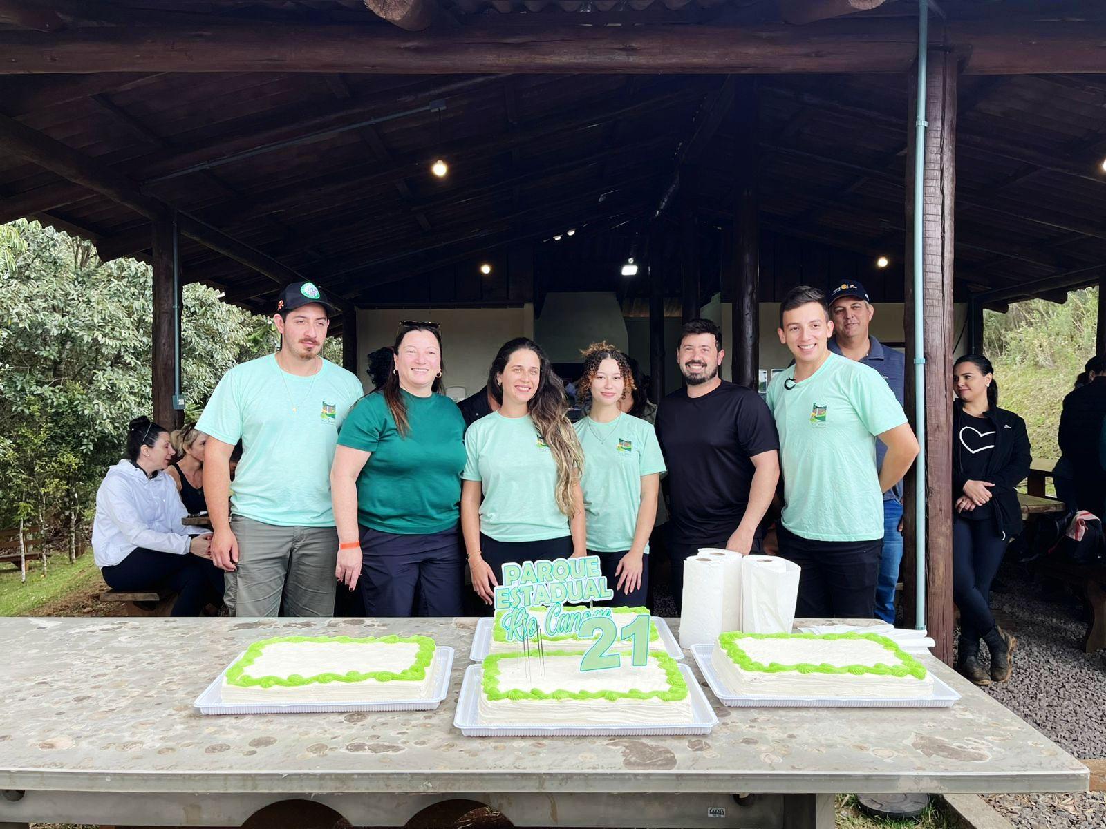 Parceria da Secretaria de Indústria, Comércio e Turismo marca celebração dos 21 anos do Parque Estadual Rio Canoas.
