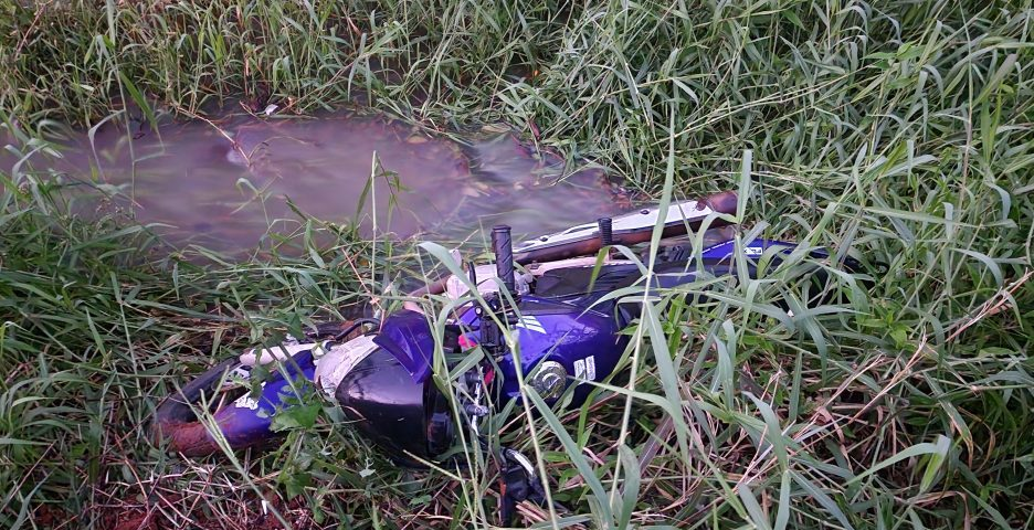 Menino de 12 anos ajuda a salvar motociclista que caiu em riacho no interior de Campos Novos.