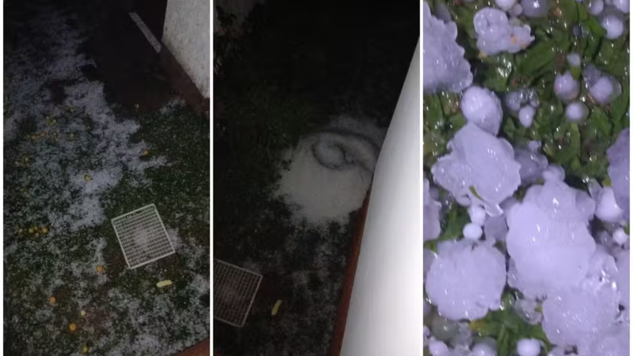 Temporal com granizo causa estragos em diversas cidades de SC; estado segue em alerta vermelho.