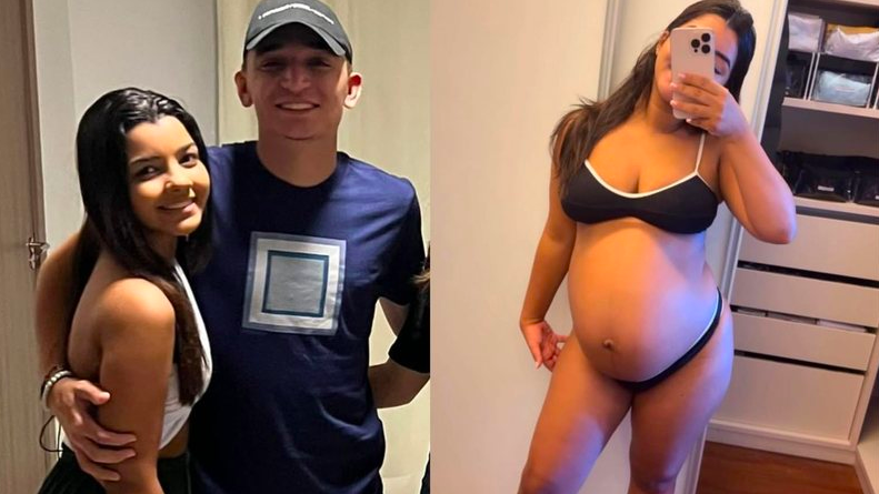 Ary Mirelle, mulher de João Gomes, exibe o barrigão e brinca: '300 dias grávida'