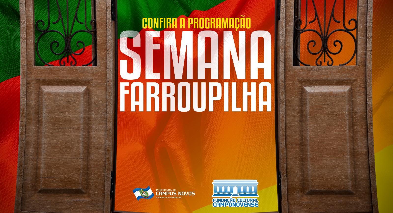 Semana Farroupilha em Campos Novos terá programação especial de 6 a 23 de setembro.