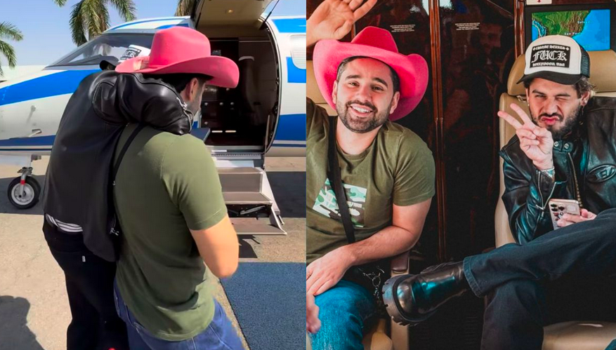 Zé Felipe viaja de jatinho com melhor amigo de Ana Castela e detalhe agita a web.