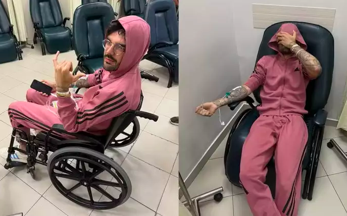 Luan Pereira é levado ao hospital com crise renal