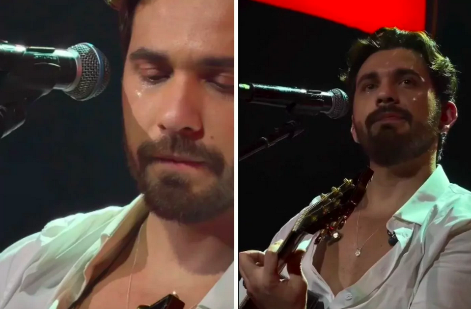 Gustavo Mioto chora ao cantar sobre desilusão amorosa