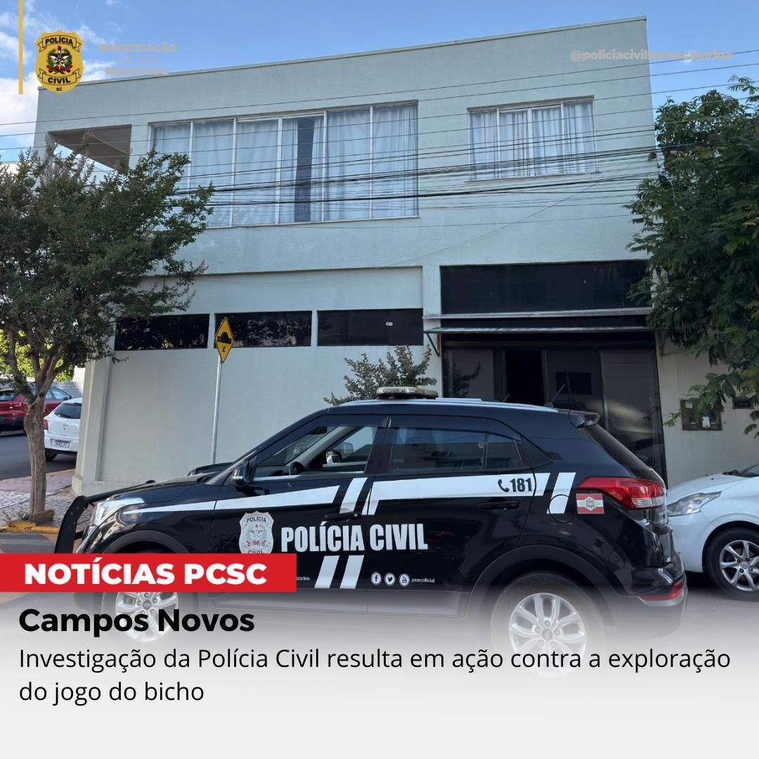 Polícia Civil fecha ponto de jogo do bicho no Centro de Campos Novos