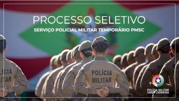 PMSC abre inscrições para processo seletivo de policial militar temporário