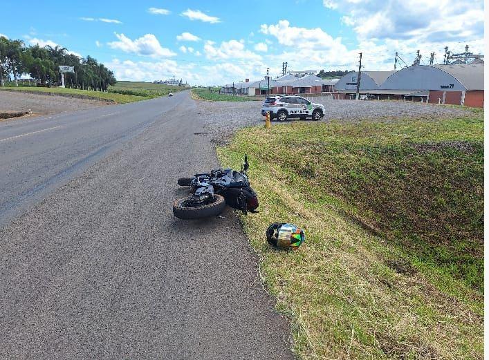 Motocicleta interceptada depois de fuga em Campos Novos