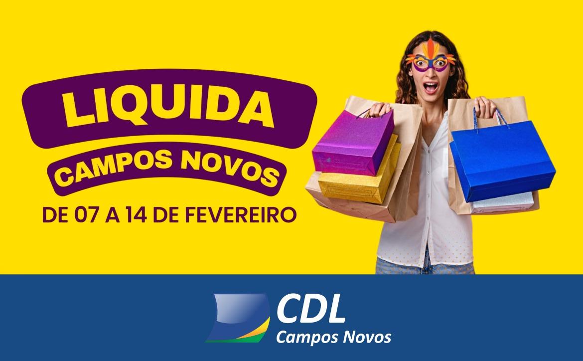 Liquida Campos Novos começa neste sábado (07), com descontos especiais no comércio local
