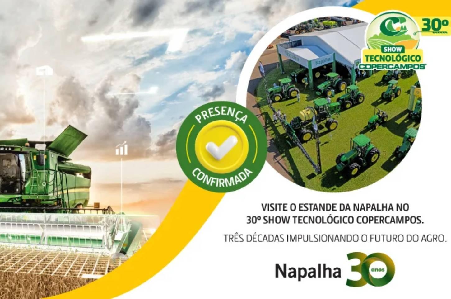 Napalha John Deere celebra sua trajetória no 30º Show Tecnológico Copercampos