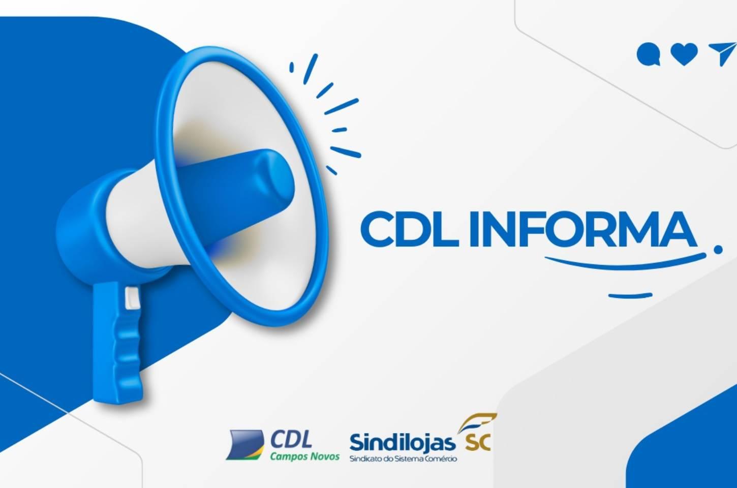 CDL e Sindilojas orientam sobre funcionamento do comércio em feriados de março e abril em Campos Novos