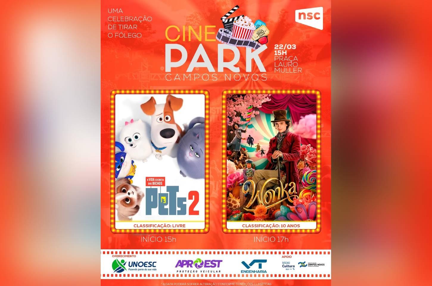 Cinepark promove cinema ao ar livre como parte das comemorações dos 145 anos de Campos Novos