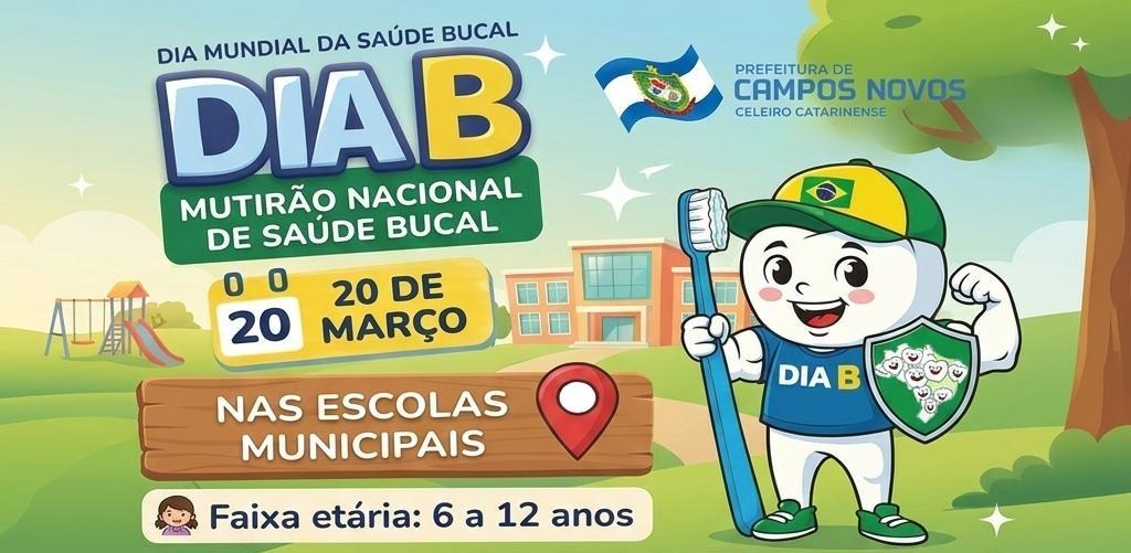 Dia B mobiliza escolas municipais em Campos Novos com mutirão de saúde bucal