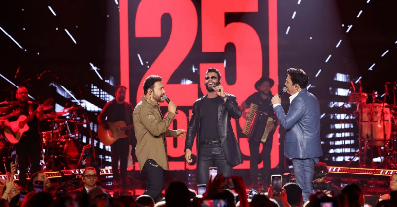 25 Horas: João Bosco & Vinícius suspendem o tempo em encontro arrebatador com Gusttavo Lima