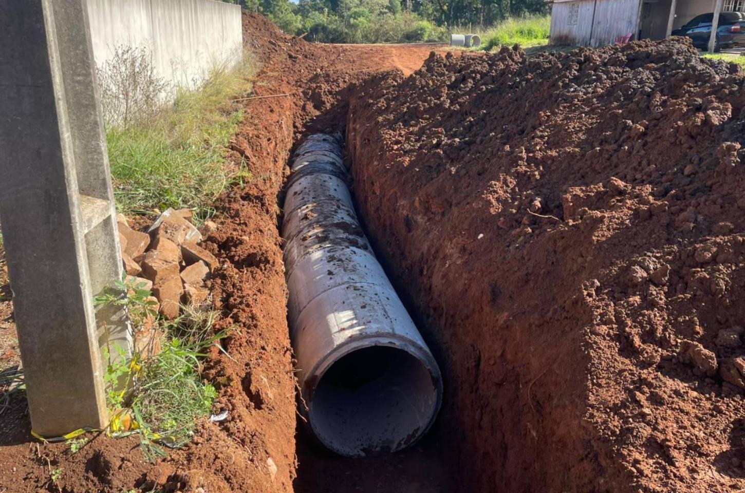 Prefeitura realizou melhorias na Rua Ermelinda Tesser para acabar com alagamentos