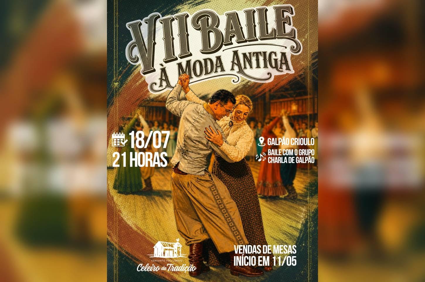 VII Baile à Moda Antiga promete uma noite de encanto, tradição e reencontros em Campos Novos
