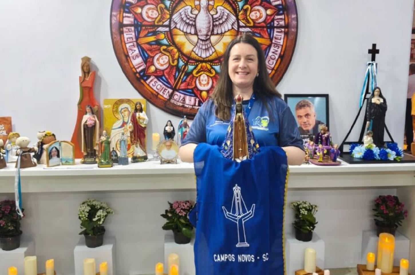 Campos Novos participa pela primeira vez da ExpoCatólica e fortalece a divulgação do turismo religioso do município