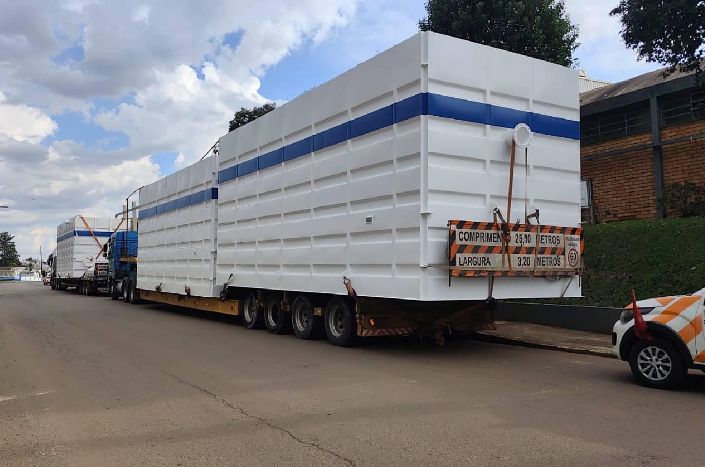 Campos Novos recebe primeiros equipamentos da nova Estação de Tratamento de Água