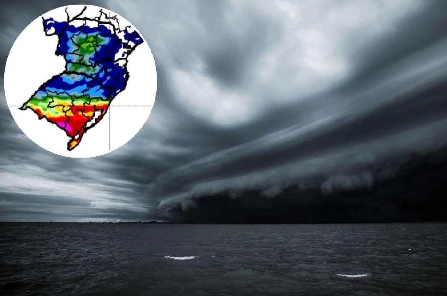 Nova frente fria já tem data para atingir SC após temporais e granizo; chuva pode chegar a 50 mm