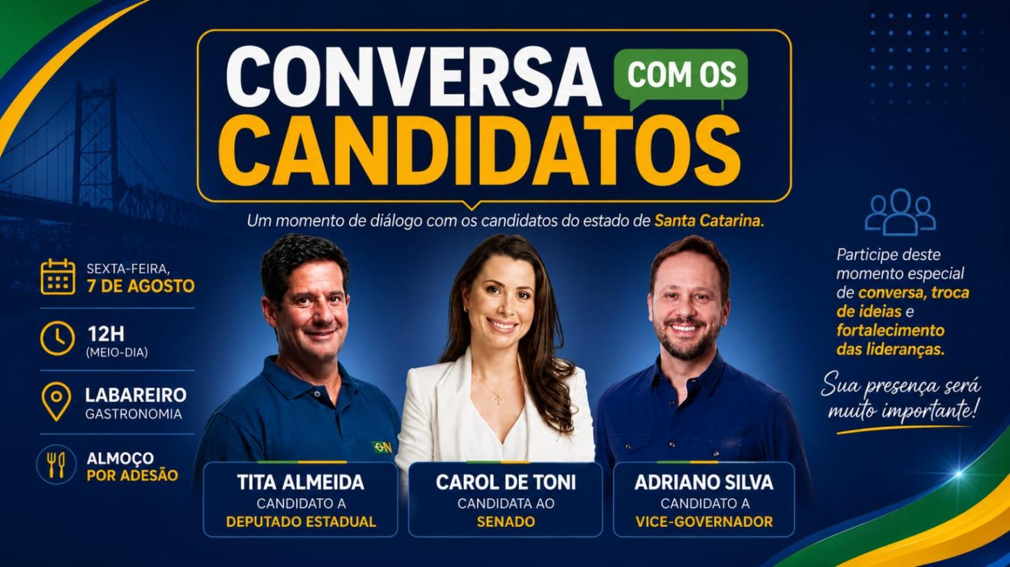 Campos Novos recebe evento Conversa com os Candidatos nesta sexta-feira
