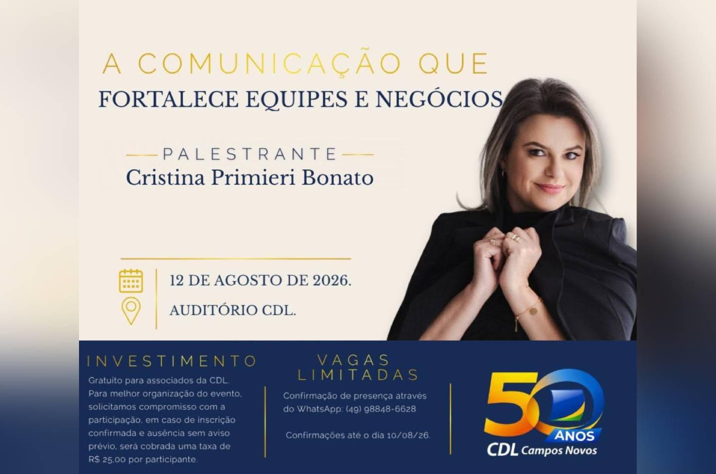 CDL realizará Workshop de Comunicação em Campos Novos