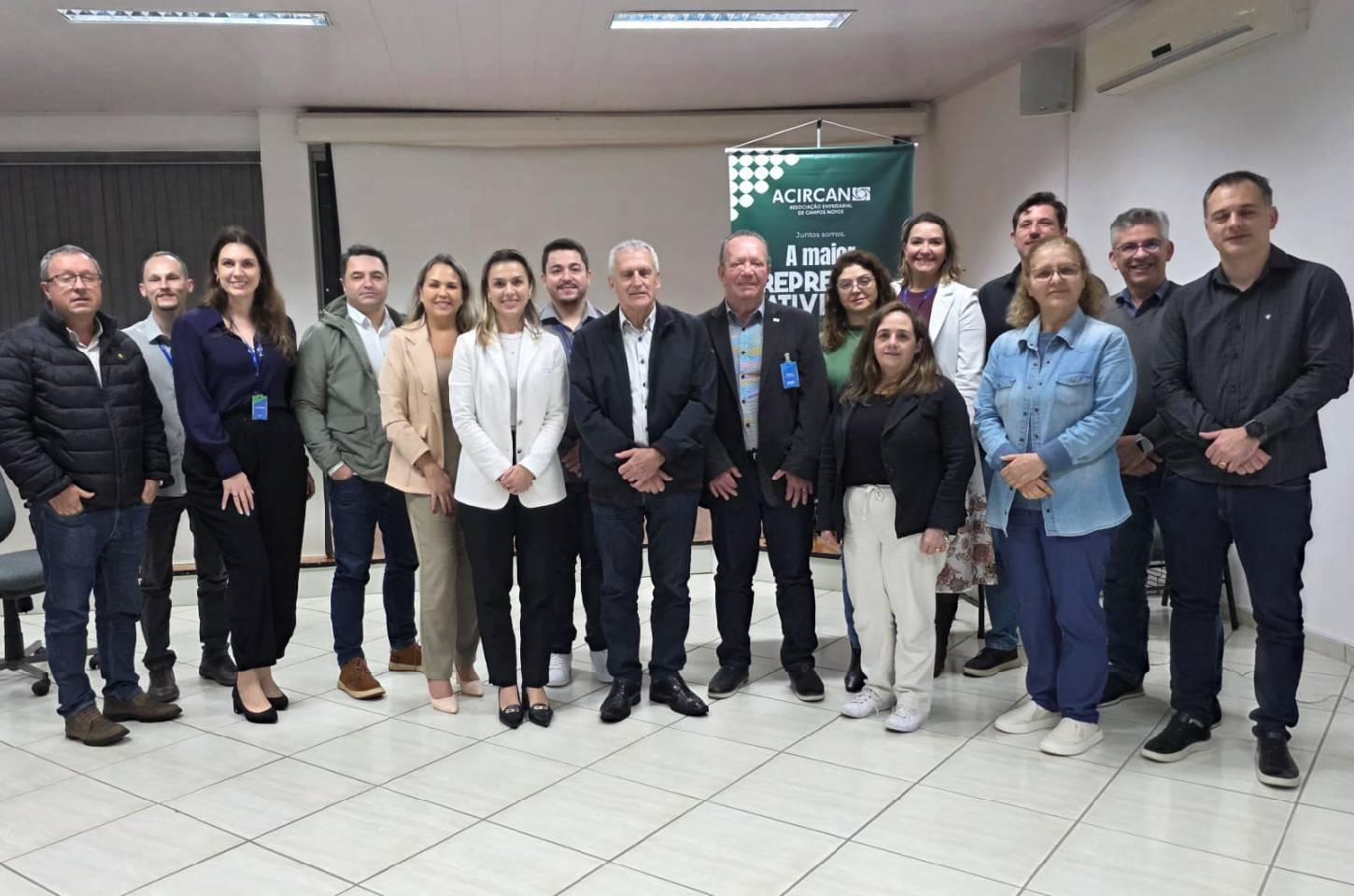 FIESC e ACIRCAN fortalecem parceria para ampliar benefícios às empresas de Campos Novos