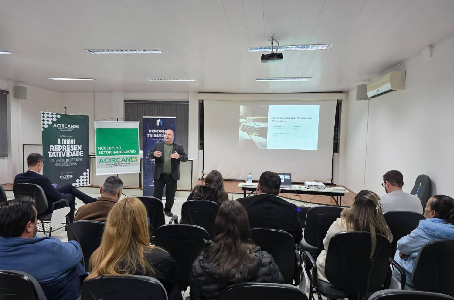 Reforma tributária entra em pauta em encontro com o Setor Imobiliário em Campos Novos