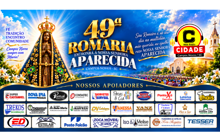 PUBLICIDADE 49ª Romaria de Nossa Senhora Aparecida