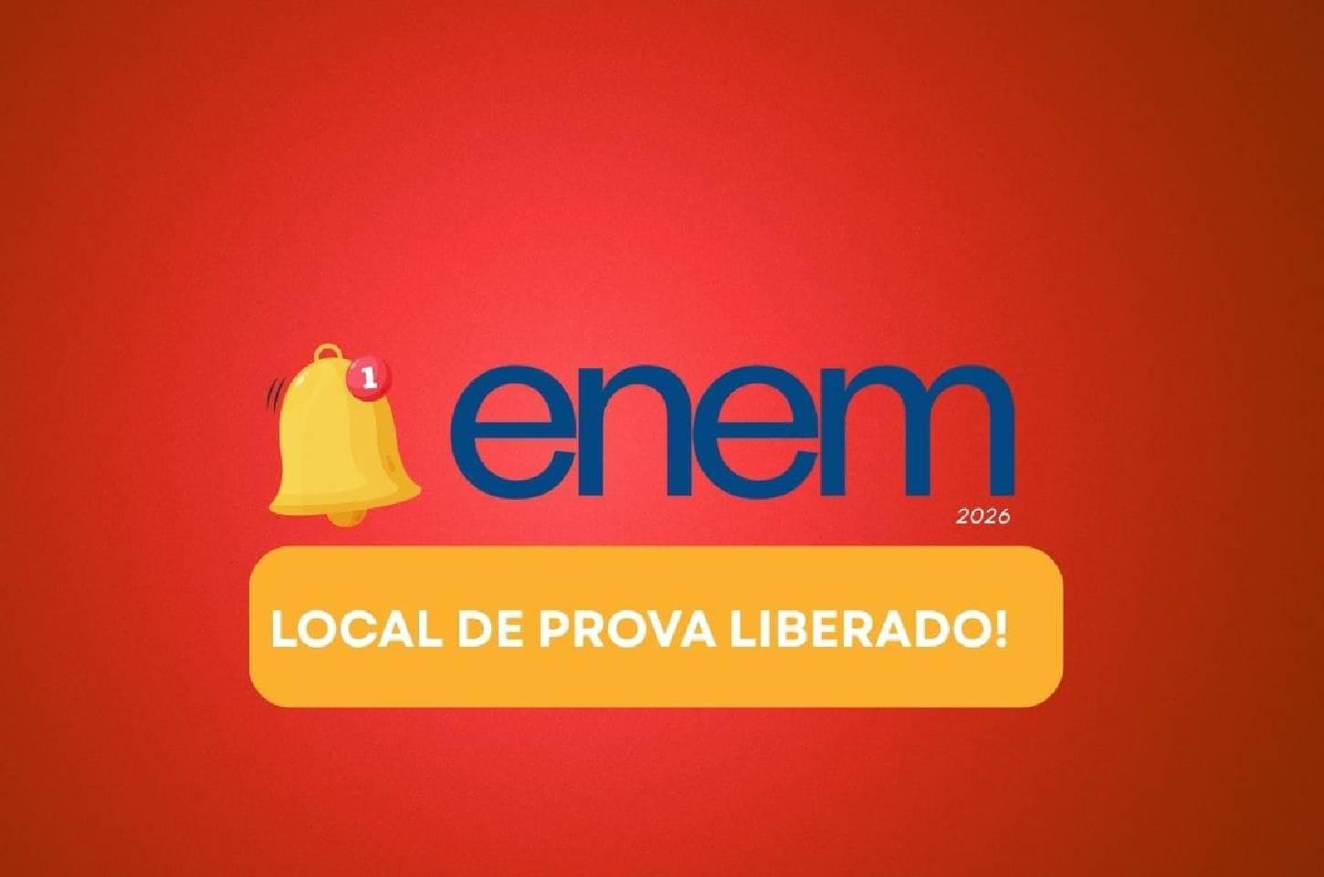 Inep divulga local de provas do Enem 2026; saiba como conferir